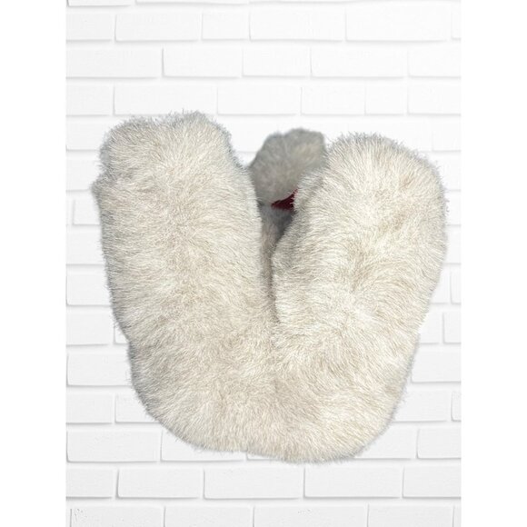 Vintage 90's Gray Elephant Plush With Red Bow Cozy Soft Stuffed Animal - Picture 4 of 9